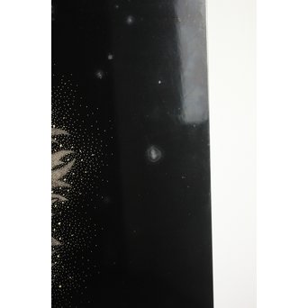 角野岩次 輪島塗沈金涛隅小屏風　Q060 