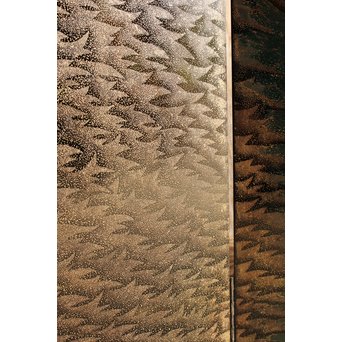 角野岩次 輪島塗沈金涛隅小屏風　Q060 