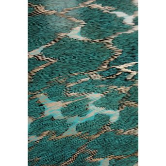 角野岩次 輪島塗沈金涛隅小屏風　Q060 