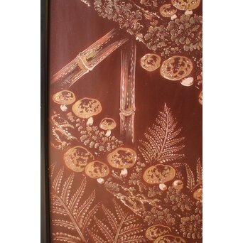 小野為郎 彫漆屏風　Q061 