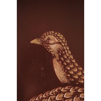 小野為郎 彫漆屏風　Q061 