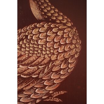 小野為郎 彫漆屏風　Q061 