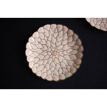 桜の七宝茶托 5客　Y016 