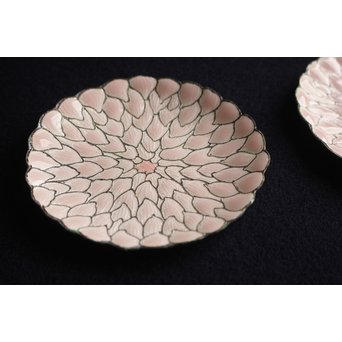 桜の七宝茶托 5客　Y016 