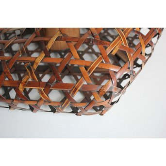 ひしゃげ竹花器　U086 