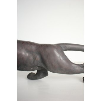 光陽作 ブロンズ雕塑 玉眼入 虎　M134 