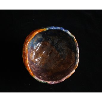 出口王仁三郎風 耀盌 楽茶碗　P143 