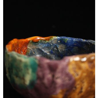 出口王仁三郎風 耀盌 楽茶碗　P143 