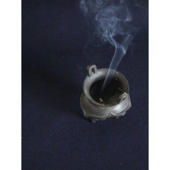 亀文堂 波多野正平造 青銅饕餮紋鼎式香炉　M138 