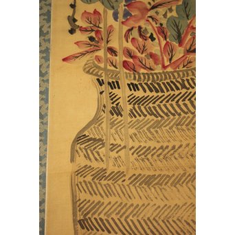 倣 帝室技芸員 滝/瀧 和亭 平安大吉の図 掛軸　Z102 