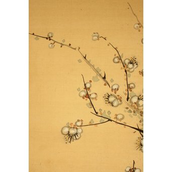 倣 帝室技芸員 滝/瀧 和亭 平安大吉の図 掛軸　Z102 