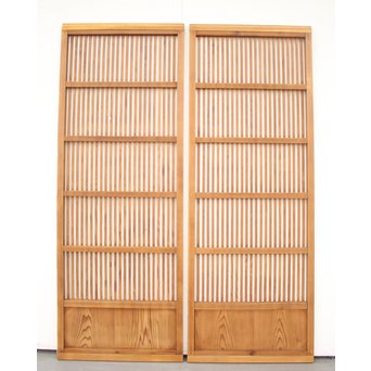白木格子戸 2枚1組　L990 