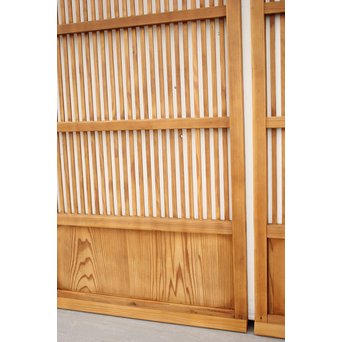 白木格子戸 2枚1組　L990 