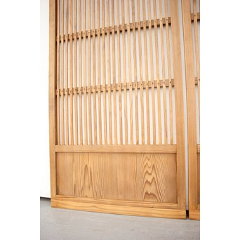 白木格子戸 2枚1組　L990 