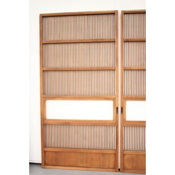 なしじガラス格子戸 4枚1組　L991 