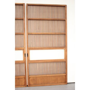 なしじガラス格子戸 4枚1組　L991 