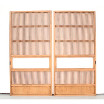 なしじガラス格子戸 4枚1組　L991 