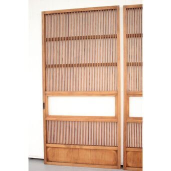 なしじガラス格子戸 4枚1組　L991 