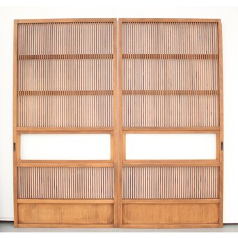 なしじガラス格子戸 4枚1組　L991 