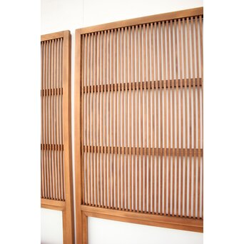 なしじガラス格子戸 4枚1組　L991 