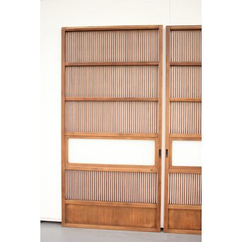 なしじガラス格子戸 4枚1組　L991 