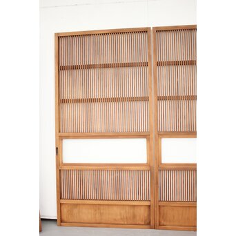 なしじガラス格子戸 4枚1組　L991 