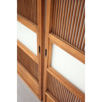 なしじガラス格子戸 4枚1組　L991 