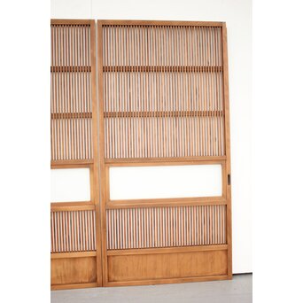 なしじガラス格子戸 4枚1組　L991 