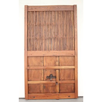 総欅巾着金具格子蔵戸　W966 