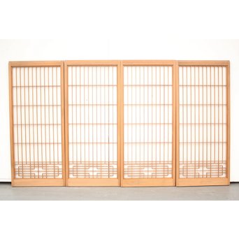 白木組子書院 4枚1組　R2462