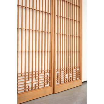 白木組子書院 4枚1組　R2462 