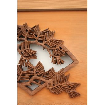 日展作家 堀友二 四君子木彫と七宝井波欄間 2枚1組　R2467Y 