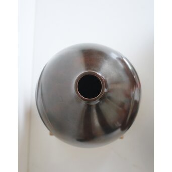 人間国宝 高村豊周 鋳造花器 3点1組　M139 