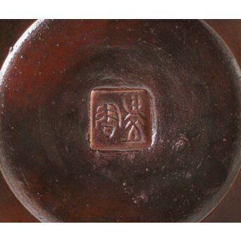 人間国宝 高村豊周 鋳造花器 3点1組　M139 