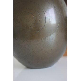 人間国宝 高村豊周 鋳造花器 3点1組　M139 