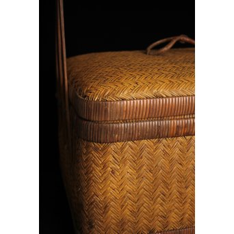 竹編提藍 茶籠　U088 