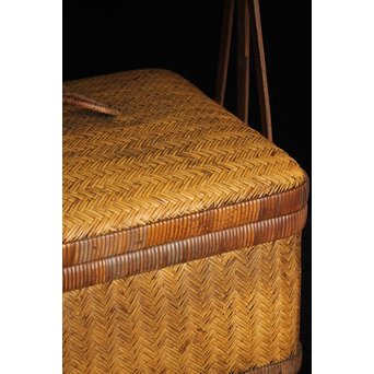 竹編提藍 茶籠　U088 