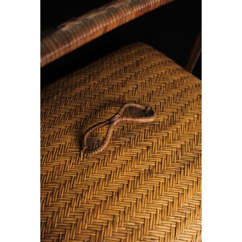 竹編提藍 茶籠　U088 