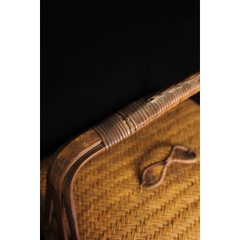 竹編提藍 茶籠　U088 