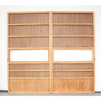 高品格 岐阜白木格子戸 4枚1組　L992 