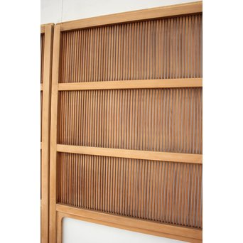 高品格 岐阜白木格子戸 4枚1組　L992 