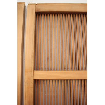 高品格 岐阜白木格子戸 4枚1組　L992 