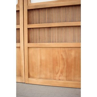 高品格 岐阜白木格子戸 4枚1組　L992 