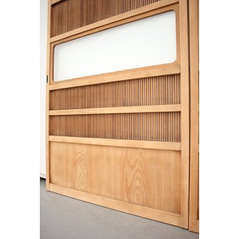 高品格 岐阜白木格子戸 4枚1組　L992 