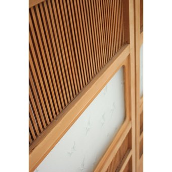 高品格 岐阜白木格子戸 4枚1組　L992 