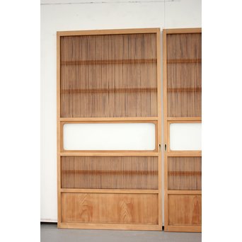 高品格 岐阜白木格子戸 4枚1組　L992 