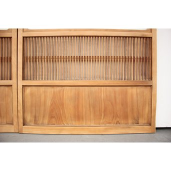 高品格 岐阜白木格子戸 4枚1組　L992 