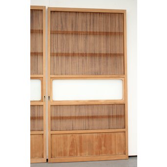 高品格 岐阜白木格子戸 4枚1組　L992 