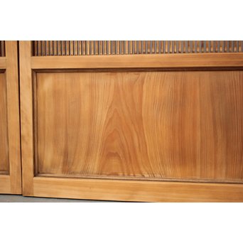 高品格 岐阜白木格子戸 4枚1組　L992 