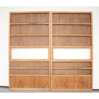 高品格 岐阜白木格子戸 4枚1組　L992 